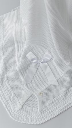 ⁦שמיכת פנינה - לבנה⁩ – תמונה ⁦2⁩