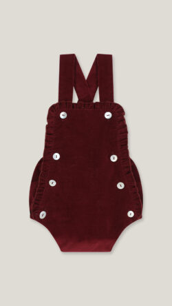 Velvet romper - Bordo