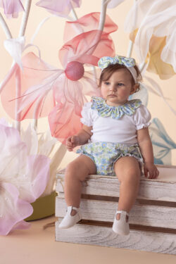 ⁦BODYSUIT - FLORAL BLUE⁩ – תמונה ⁦2⁩