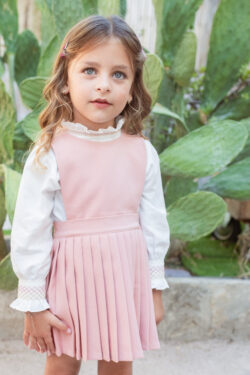 ⁦Pinafore Dress - pale pink⁩ – תמונה ⁦6⁩