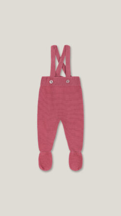 knit trousers - pink