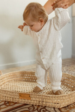 ⁦knit baby set - ivory⁩ – תמונה ⁦7⁩