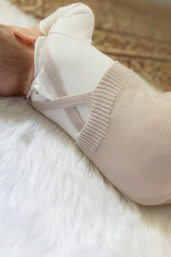 ⁦knit trousers - sand⁩ – תמונה ⁦2⁩