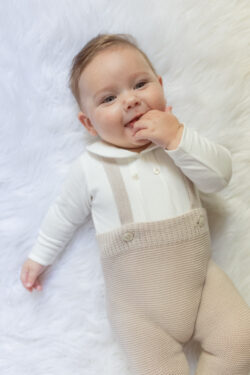 ⁦knit trousers - sand⁩ – תמונה ⁦4⁩