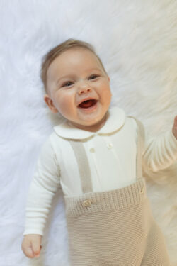 ⁦knit trousers - sand⁩ – תמונה ⁦5⁩